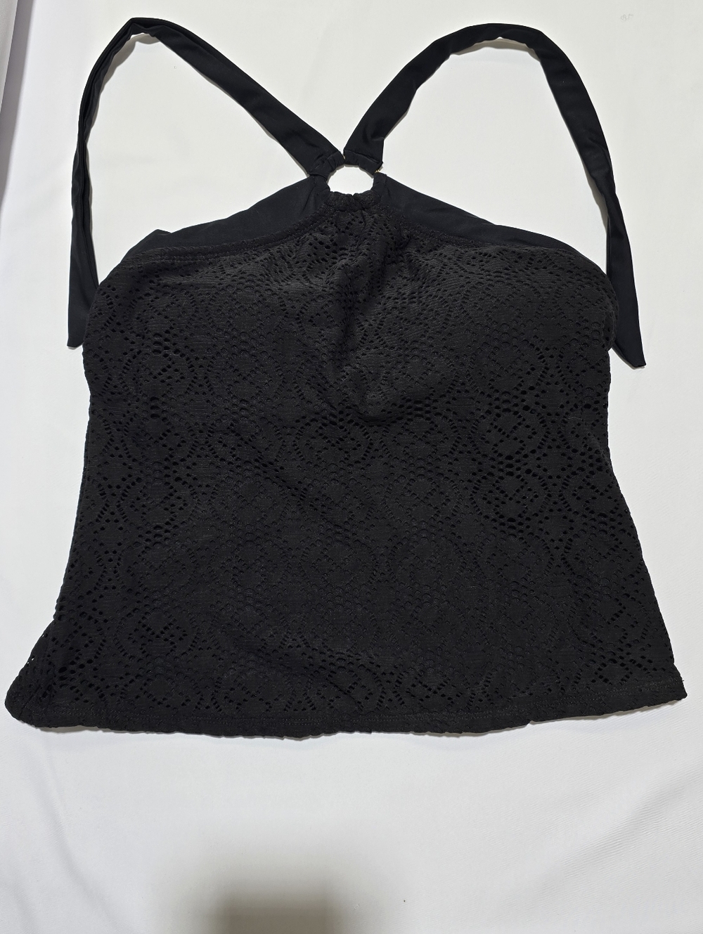 MWT Merona Black Swim Halter Tank Top